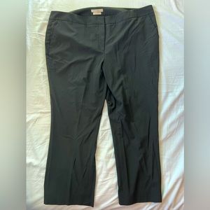 Sejour Curvy Fit Straight Leg Black Pants Size 22W